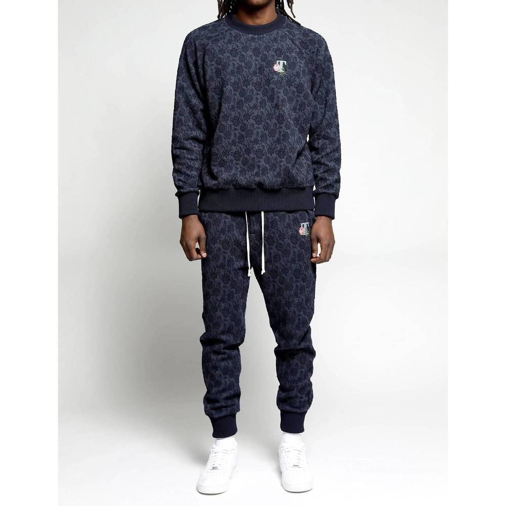 NEW TWENTY MONTREAL floral 3d blister pants in twilight